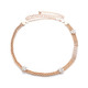 48" Diamante Mesh Belt with Flower Charms Chain Waist Belt for Women Fashion Accessory - Gold Silver